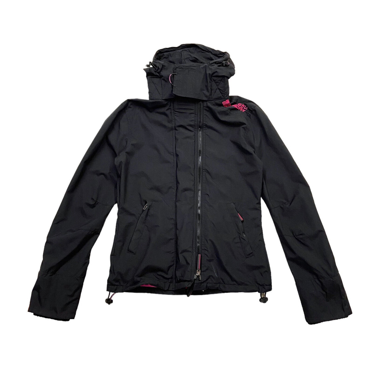 Superdry The Windcheater Womens Hooded Rain Jacket Vintage Designer Small VTG Graphic Tee – Bold Style · Perfect For Daily Wear
