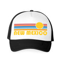 New Mexico Hat Retro Sunrise Foam New Mexico Trucker Cap Personalization Available Graphic Tee – Warm & Stylish · Trending Graphic Apparel