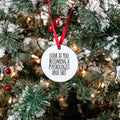 Psychologist Psychology Graduation Grad Gifts Ornament Round Christmas Stocking Stuffer Graphic Tee – Aesthetic Look · High-Quality Print