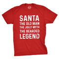 Santa The Old Man Christmas Shirt Christmas Shirt Man The Bearded Legend Beard Shirts Festive Tees Men Funny Christmas Shirts Graphic Tee – Everyday Comfort · Great Gift For Fans