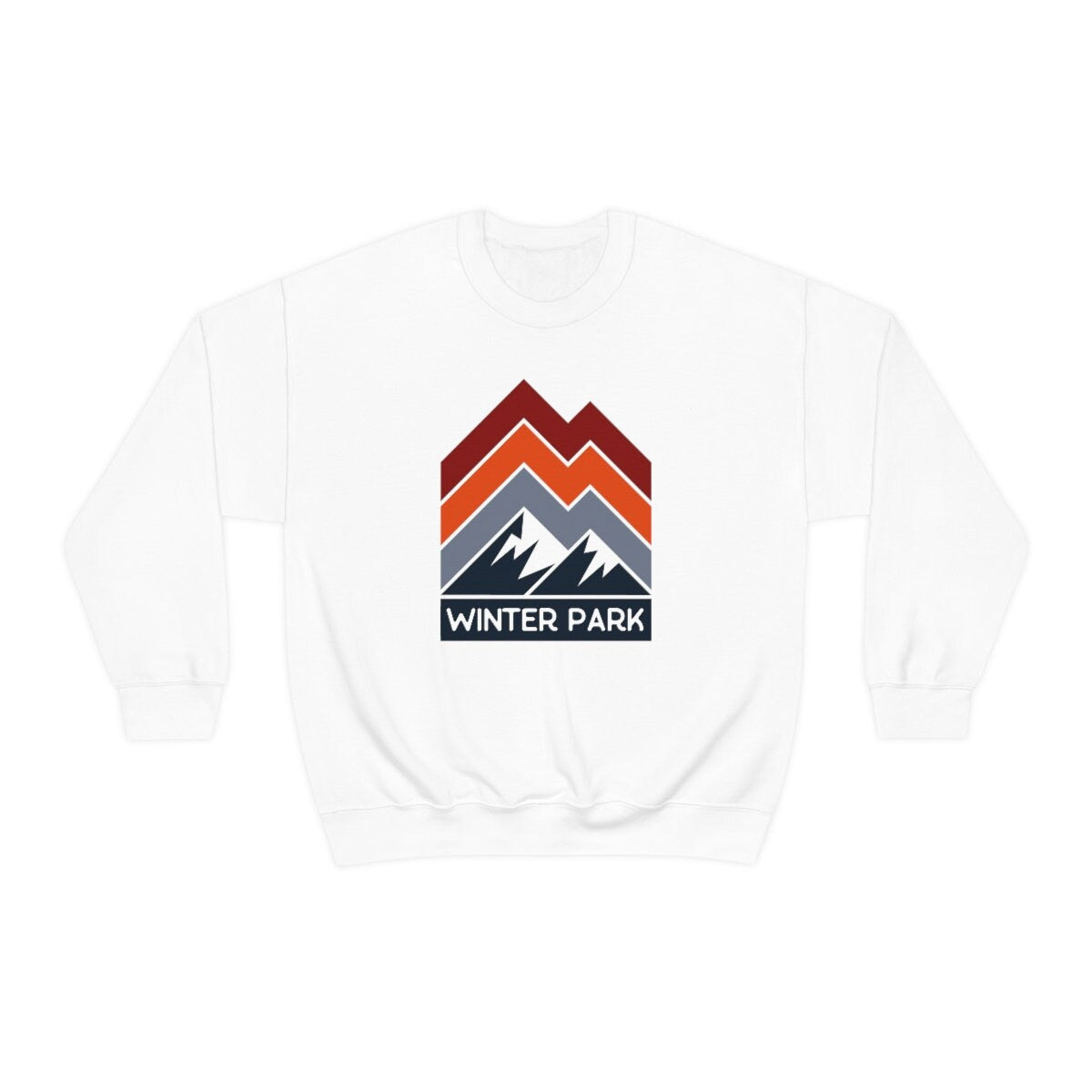 Winter Park Colorado Sweatshirt Retro Mountain Unisex Winter Park Sweatshirt Personalization Available Sweatshirt – Warm & Stylish · Must-Have Style