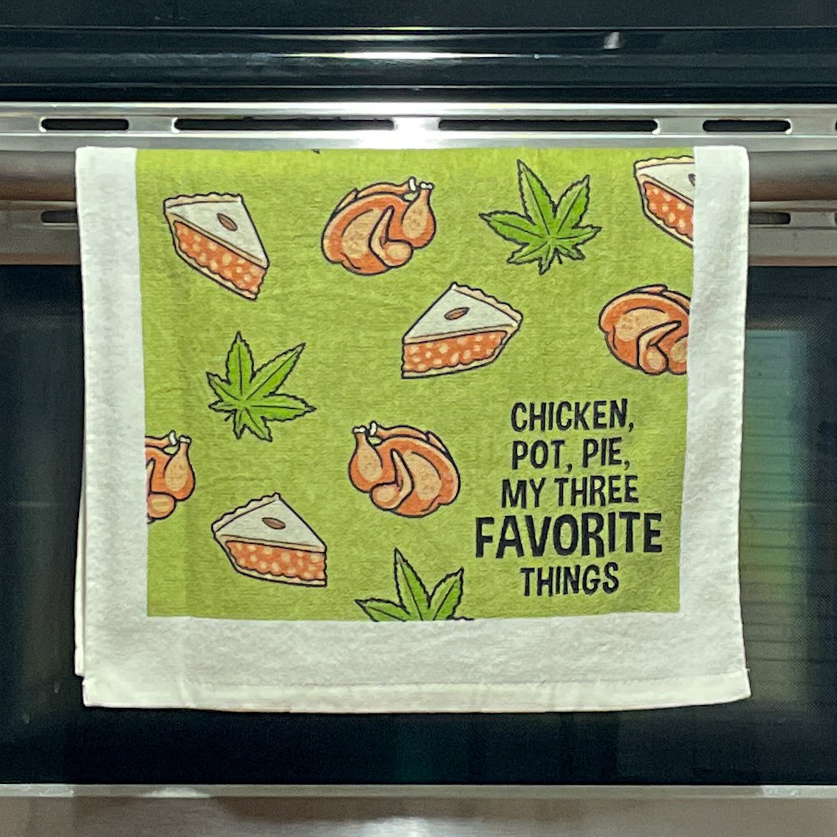 Chicken Pot Pie Towels Funny Hand Towels Housewarming Gift Christmas Gift Hostess Gift Pot Head Weed Towels Gifts For Stoners Graphic Tee – Warm & Stylish · Trending Graphic Apparel
