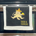 Tacos and Cervezas Towel Tacol Tea Towels Funny Hand Towels Housewarming Gift Christmas Gift Hostess Gift Funny Towels Foodie Graphic Tee – Cozy Vibes · Top Pick For Any Outfit