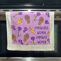Empowered Women Empower Women Towel Floral Tea Towels Funny Hand Towels Housewarming Gift Christmas Gift Hostess Gift Funny Towels Graphic Tee – Fan Favorite · High-Quality Print