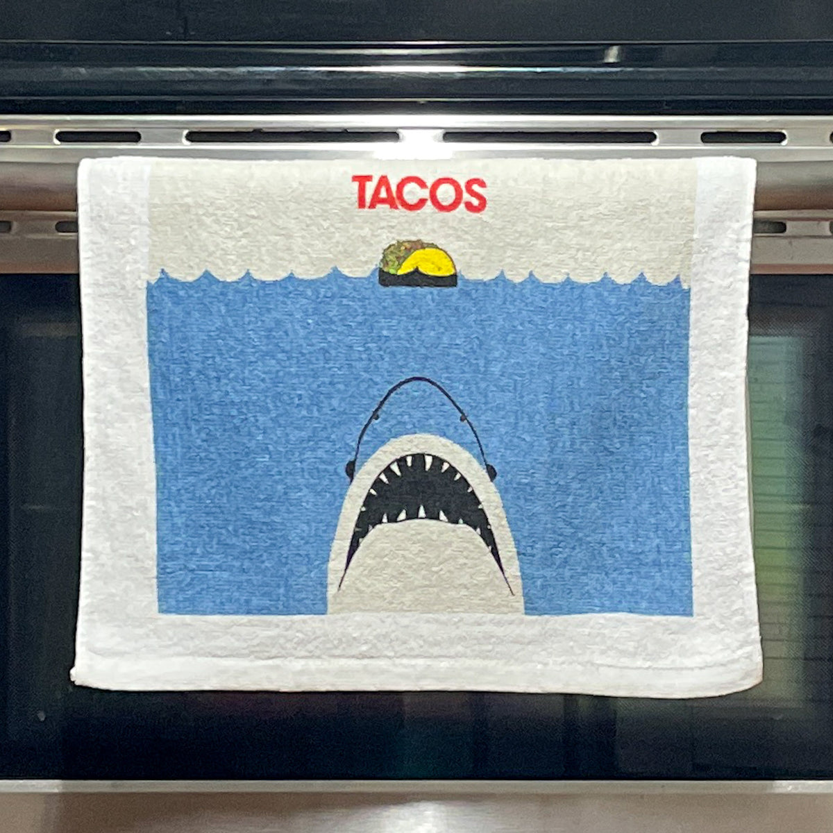 Taco Shark Towel Tacol Tea Towels Funny Hand Towels Housewarming Gift Christmas Gift Hostess Gift Funny Towels Foodie Sharks Graphic Tee – Feel-Good Design · Perfect For Daily Wear