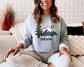 Oregon Sweatshirt Unisex Drawn Mountain Oregon Sweatshirt Personalization Available Sweatshirt – Bold Style · Must-Have Style