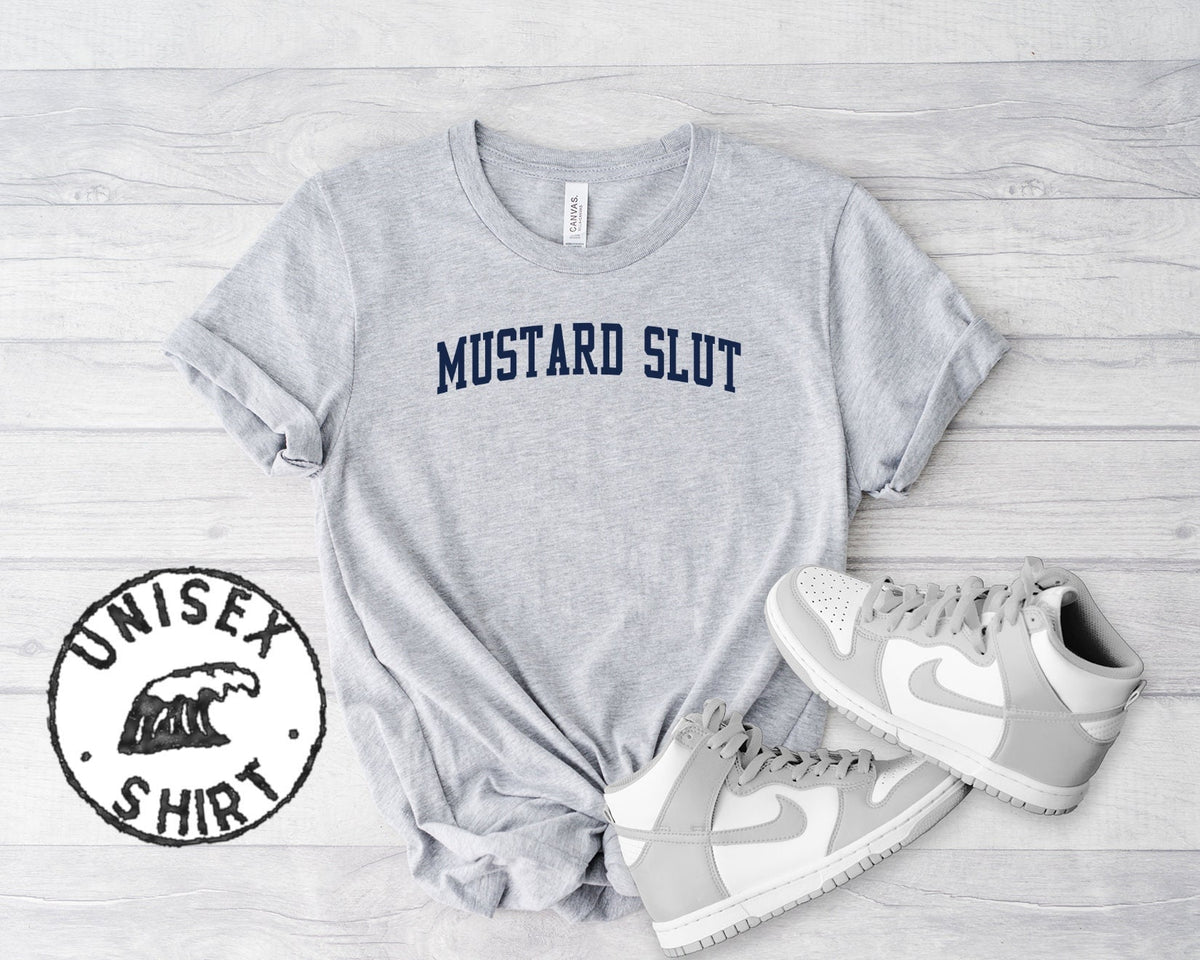 Mustard Slut Addict Lover Shirt Gifts Funny Tee Tshirt Men Women Him Her Graphic Tee – Easygoing Wear · Must-Have Style