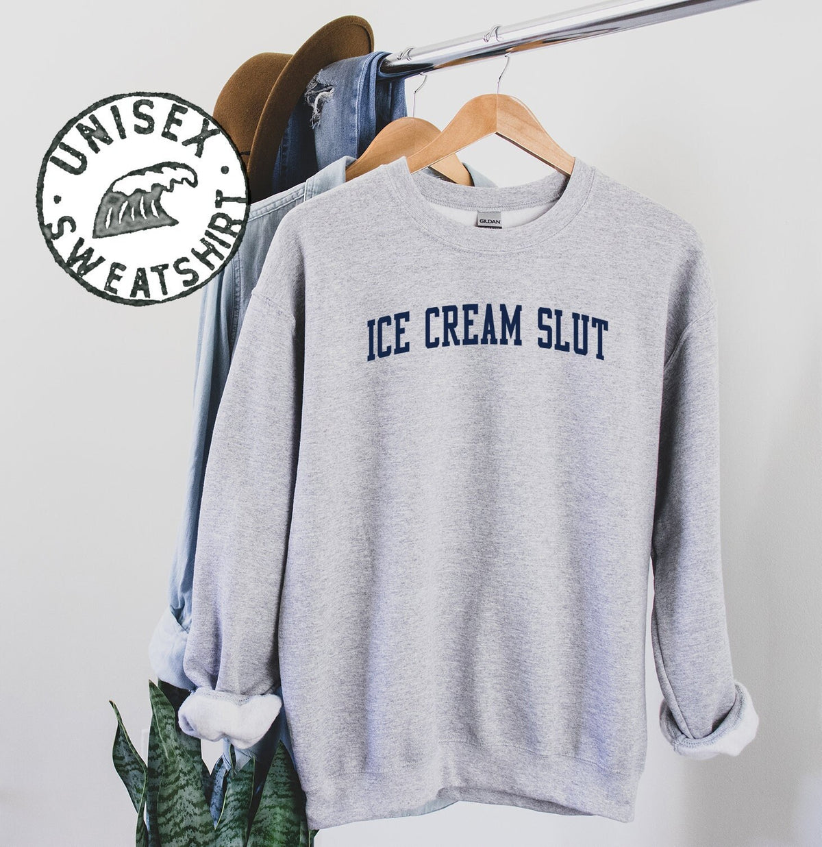 Ice Cream Slut Addict Lover Sweatshirt Gifts Funny Sweater Shirt Jumper Men Women Him Her Sweatshirt – Warm & Stylish · Perfect For Daily Wear