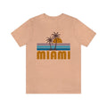 Miami Florida TShirt Retro Palm Tree Unisex Miami Shirt Personalization Available Graphic Tee – Premium Graphic · Great Gift For Fans