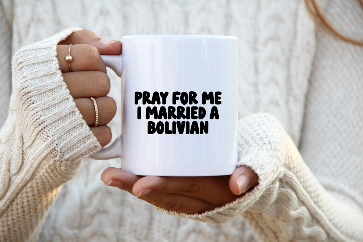 Bolivian Bolivia Wedding Anniversary Wife Husband Mug Gifts Funny Coffee Cup Men Women Him Her Graphic Tee – Soft Feel · High-Quality Print