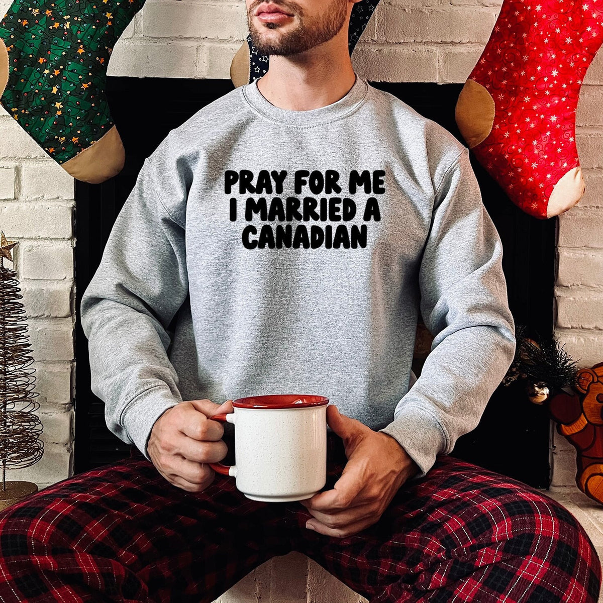 Canadian Canada Wedding Anniversary Wife Husband Sweatshirt Gifts Funny Sweater Shirt Jumper Men Women Him Her Sweatshirt – Cozy Vibes · Trending Graphic Apparel