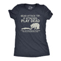 Bear Attack Tip Play Dead Funny Nature Shirt Great Outdoors Wilderness Shirt Mountains Shirt Bear Shirts Camping Shirts Camper Gifts Graphic Tee – Fan Favorite · High-Quality Print