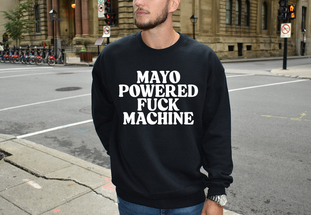 Mayo Addict Mayonnaise Lover Sweatshirt Gifts Funny Sweater Shirt Jumper Men Women Him Her Sweatshirt – Bold Style · Great Gift For Fans