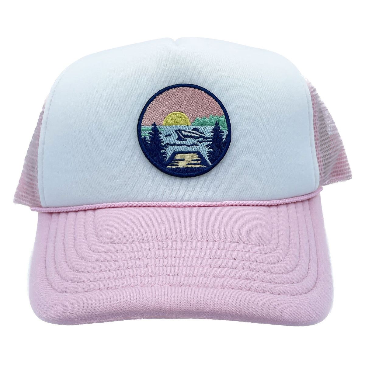 Lake of the Ozarks Trucker Hat Retro Summer Lake Boating Trucker Hat Graphic Tee – Aesthetic Look · Perfect For Daily Wear