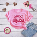 Love More Heart Love Shirt Big Heart Tee Love Shirts Red and Pink Wife Anniversary Gift Newlywed Shirt Woman Valentines Day Shirt Graphic Tee – Fan Favorite · Top Pick For Any Outfit