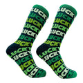 Lucky Socks Funny Unisex St Patricks Day Socks Clover Socks Funky Socks Funny Drinking Socks Lucky Lucky Lucky Compression Socks Graphic Tee – Aesthetic Look · Perfect For Daily Wear