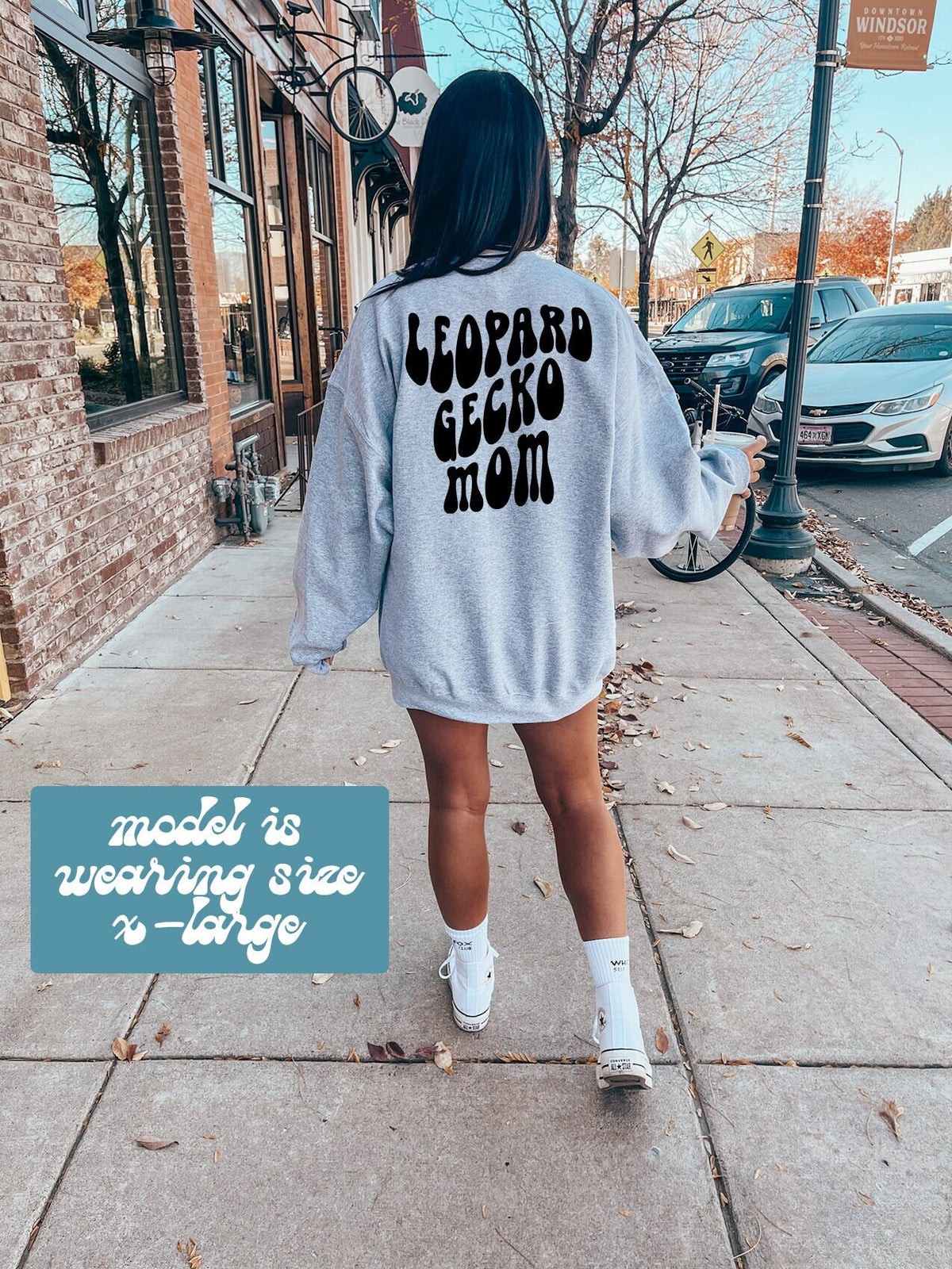 Leopard Gecko Mom BACK PRINT Sweatshirt Gifts Funny Sweater Shirt Jumper Men Women Him Her Sweatshirt – Everyday Comfort · Great Gift For Fans