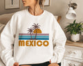 Mexico Sweatshirt Unisex Retro Palm Tree Mexico Crewneck Sweatshirt Personalization Available Sweatshirt – Cozy Vibes · Perfect For Daily Wear