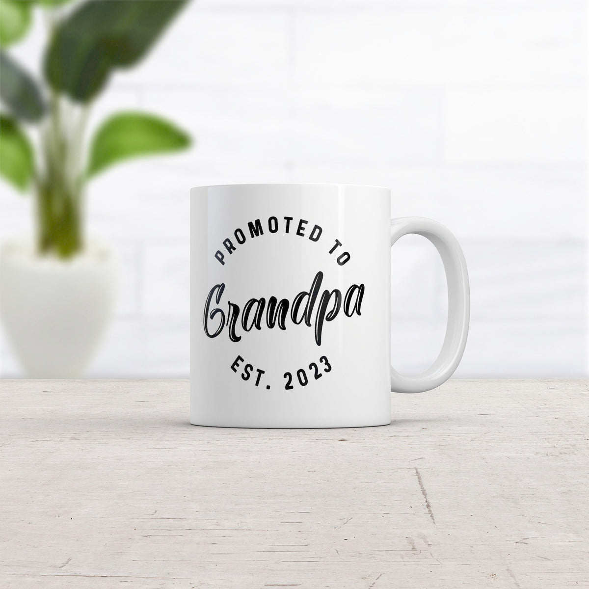 Promoted To Grandpa 2023 Cute Grandpa Coffee Mug Funny Work Mug Best Papa Ever Grandpa Gifts Gift For Dads Pregnancy Announcement Graphic Tee – Warm & Stylish · Must-Have Style