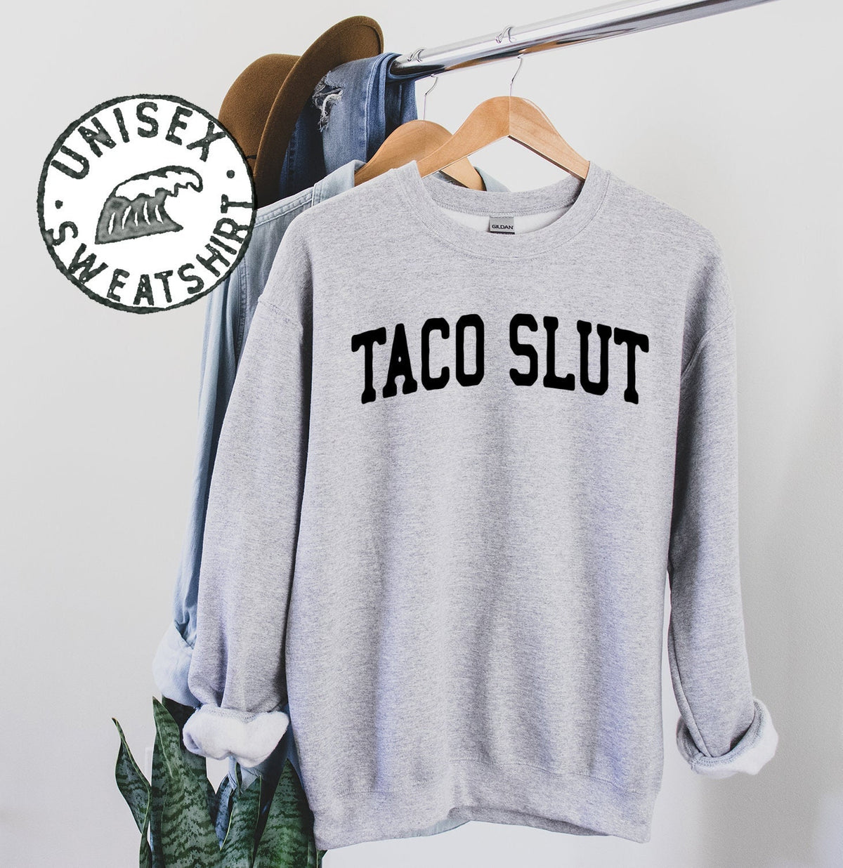Taco Slut Addict Lover Sweatshirt Gifts Funny Sweater Shirt Jumper Men Women Him Her Sweatshirt – Warm & Stylish · Must-Have Style