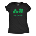 What The Luck Clover Shirt Lucky Irish Shirt Ireland Drinking T Shirt Ireland Top Women Womens Irish Top Offensive St Patricks Day Graphic Tee – Feel-Good Design · Perfect For Daily Wear