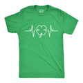 Clover Heart Beat Shamrock St Patricks Mens Shirt Shamrock Shirt Clover ShirtFunny Shirts Drinking Shirt Offensive Shirts Graphic Tee – Aesthetic Look · High-Quality Print
