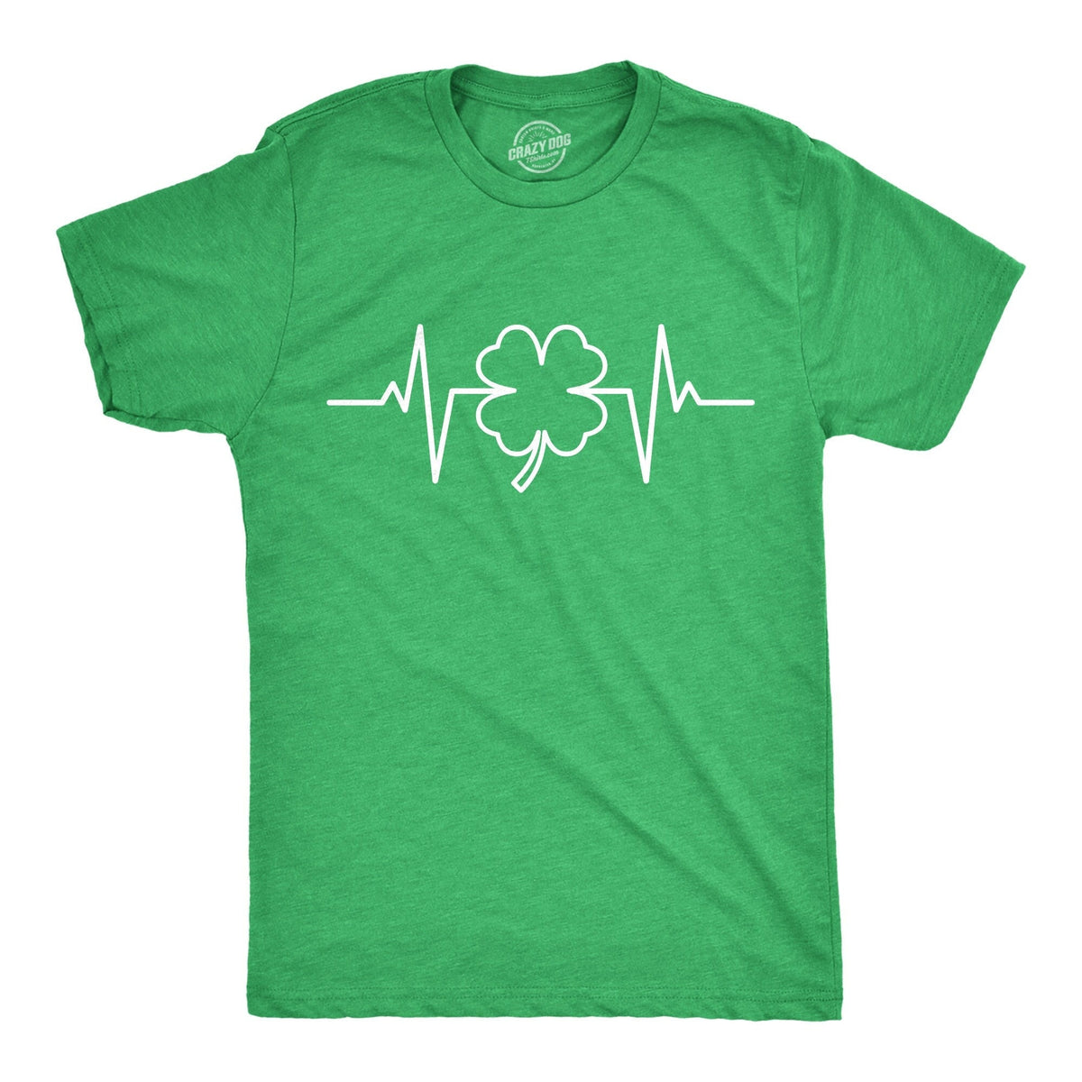 Clover Heart Beat Shamrock St Patricks Mens Shirt Shamrock Shirt Clover ShirtFunny Shirts Drinking Shirt Offensive Shirts Graphic Tee – Aesthetic Look · High-Quality Print