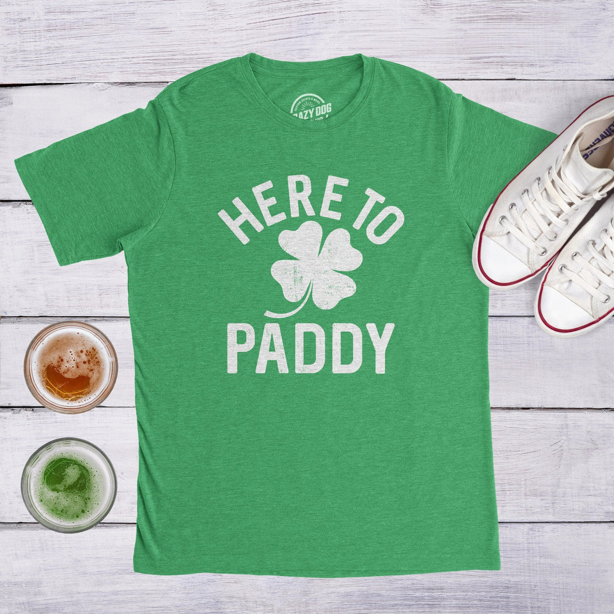 Here To Paddy St Patricks Day Shirt Men Funny Irish Drinking Shirt Men Irish Night Out Party Shirt Shamrock Shirts Clover Shirts Graphic Tee – Warm & Stylish · Top Pick For Any Outfit