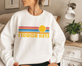 Florida Keys Florida Sweatshirt Retro Sunset Unisex Florida Keys Sweater Personalization Available Sweatshirt – Cozy Vibes · Great Gift For Fans