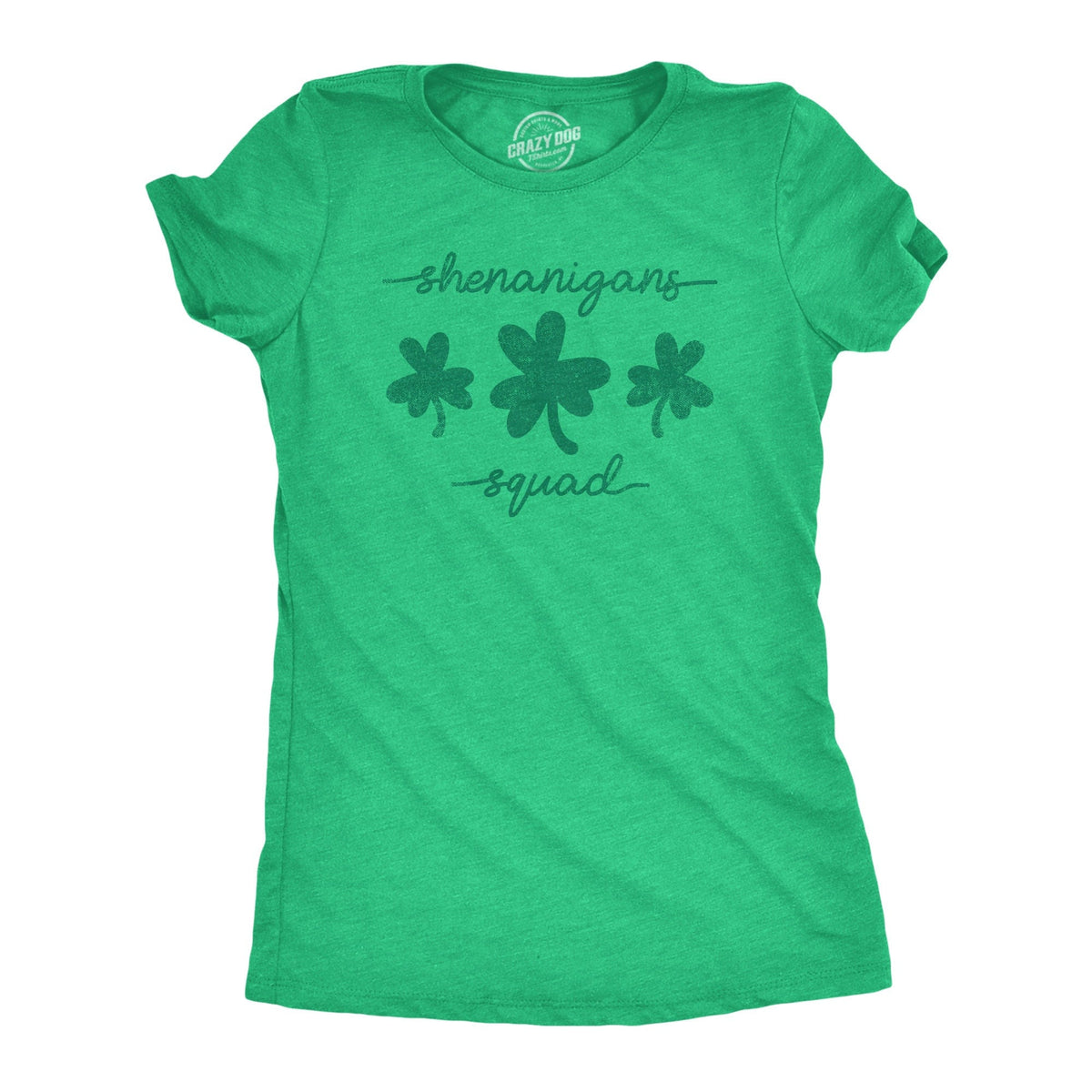 Shenanigans Squad St Patrick Day Shirt Luck Of The Irish Green Clover Shirt Woman Ireland Tee Woman Funny Shirts Women Graphic Tee – Everyday Comfort · Perfect For Daily Wear