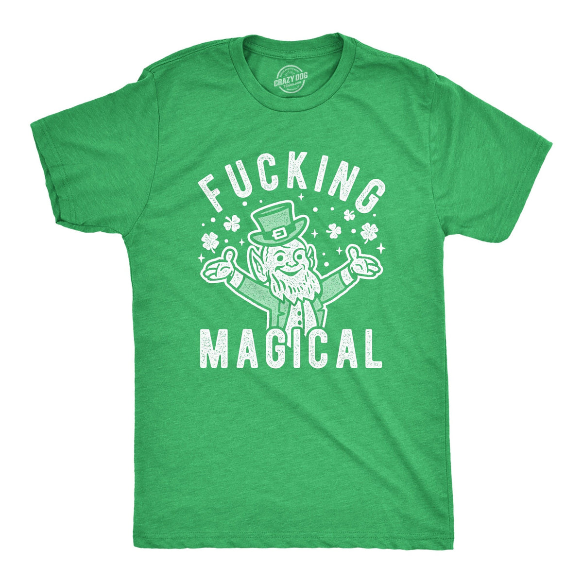 Fucking Magical St Patricks Mens Shirt Shamrock Shirt Four Leaf Clover Shirt Funny Shirts Drinking Shirt Offensive Shirts Graphic Tee – Fan Favorite · Top Pick For Any Outfit
