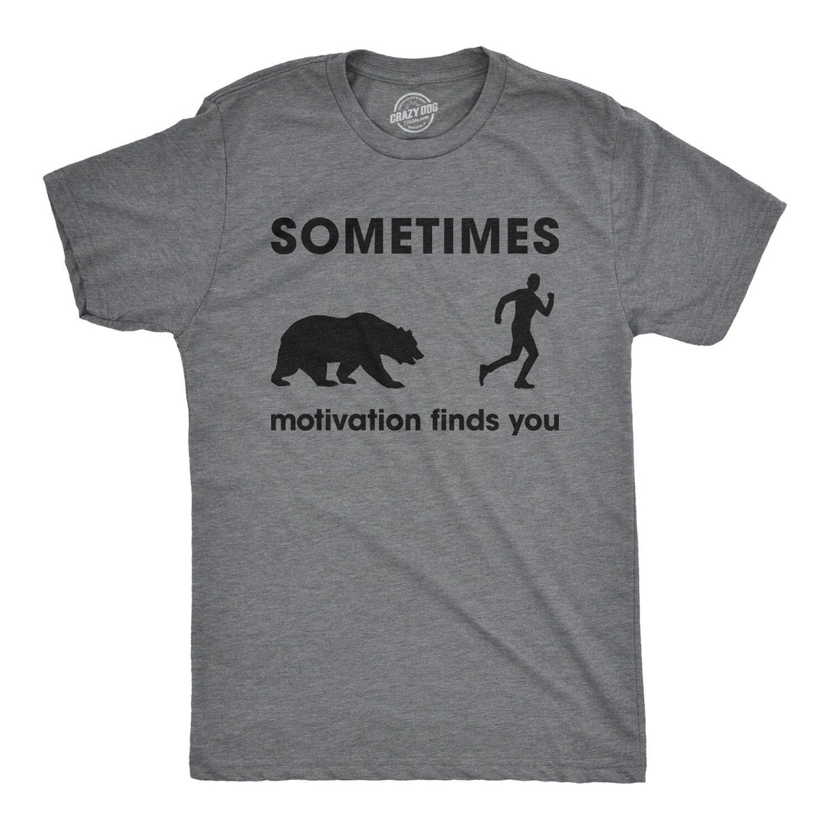 Sometimes Motivation Finds You Bear Funny Runners Shirt Sarcastic Fitness Shirt Men Gift For Runner Under 20 Running Motivation Shirt Graphic Tee – Aesthetic Look · Must-Have Style