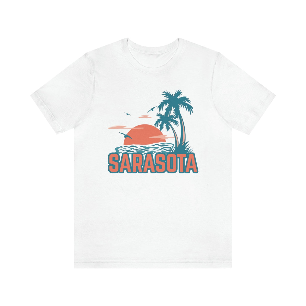 Sarasota Florida TShirt Retro Palm Tree Beach Unisex Sarasota Shirt Personalization Available Graphic Tee – Cozy Vibes · Top Pick For Any Outfit