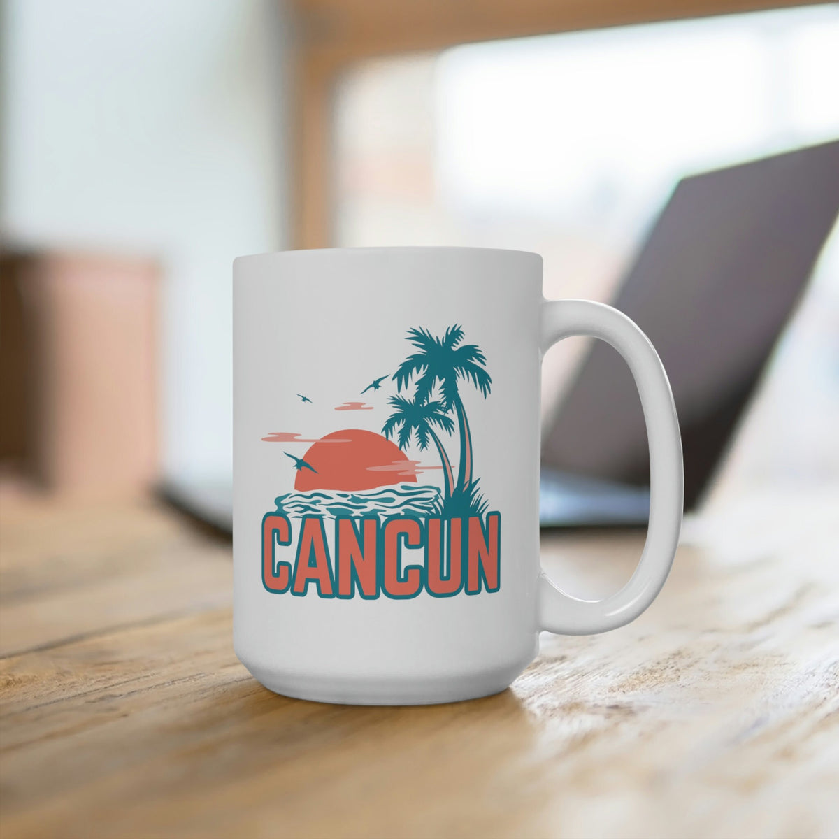 Cancun Mexico Mug Ceramic Cancun Mug Personalization Available Graphic Tee – Aesthetic Look · Perfect For Daily Wear