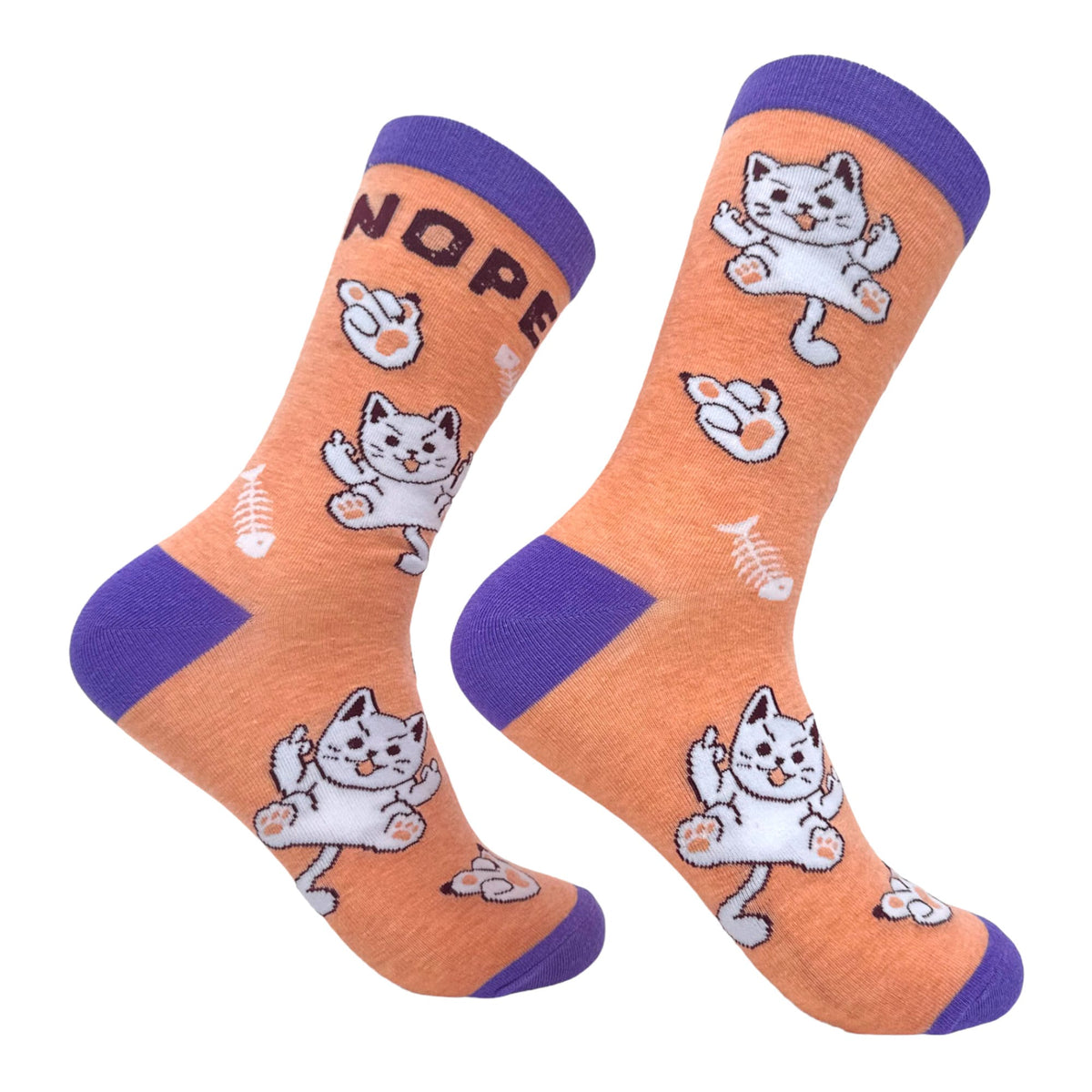 Nope Cat Cat Flipping The Bird Socks Womens Cat Socks Cute Womens Socks Rude Socks Novelty Socks Rude Cat Socks Middle Finger Graphic Tee – Feel-Good Design · Top Pick For Any Outfit