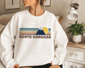 North Carolina Sweatshirt Fall Retro Mountain Unisex Crewneck North Carolina Sweatshirt Personalization Available Sweatshirt – Feel-Good Design · Must-Have Style