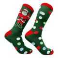 Christmas Socks Santa Flipping The Bird Middle Finger Rude Socks UNISEX Socks Funny Santa Socks Festive Socks Christmas Gift Graphic Tee – Aesthetic Look · Perfect For Daily Wear