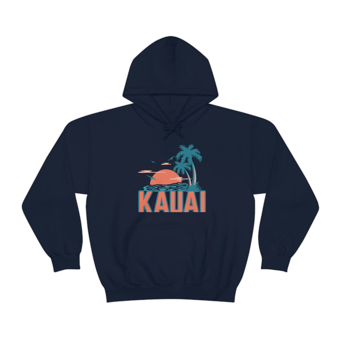 Kauai Hawaii Hoodie Retro Palm Tree Unisex Kauai Hoodie Sweatshirt Personalization Available Hoodie – Everyday Comfort · Perfect For Daily Wear