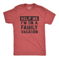Help Me I39m On A Family Vacation Shirt Mens Beach T Shirt Funny Vacation Shirt Beach Lovers Gift Funny Beach Drinking Travel Shirts Graphic Tee – Aesthetic Look · Perfect For Daily Wear