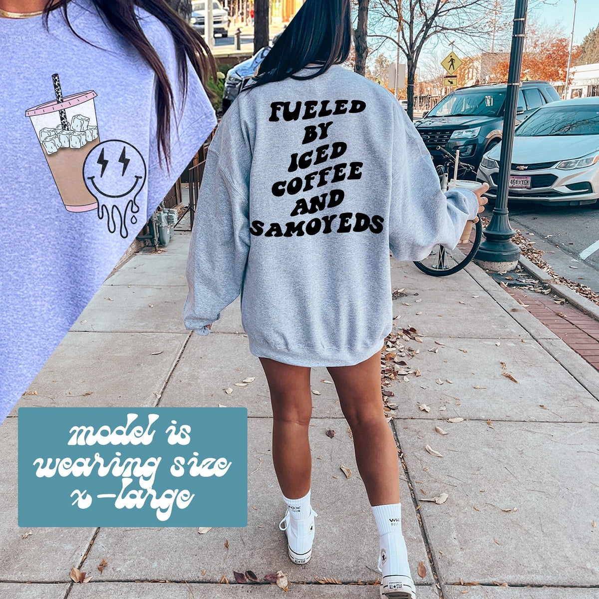 Samoyed Dog Mom Mothers Day BACK PRINT Sweatshirt Gifts With Pocket Print Funny Sweater Shirt Jumper Men Women Her Sweatshirt – Aesthetic Look · Top Pick For Any Outfit