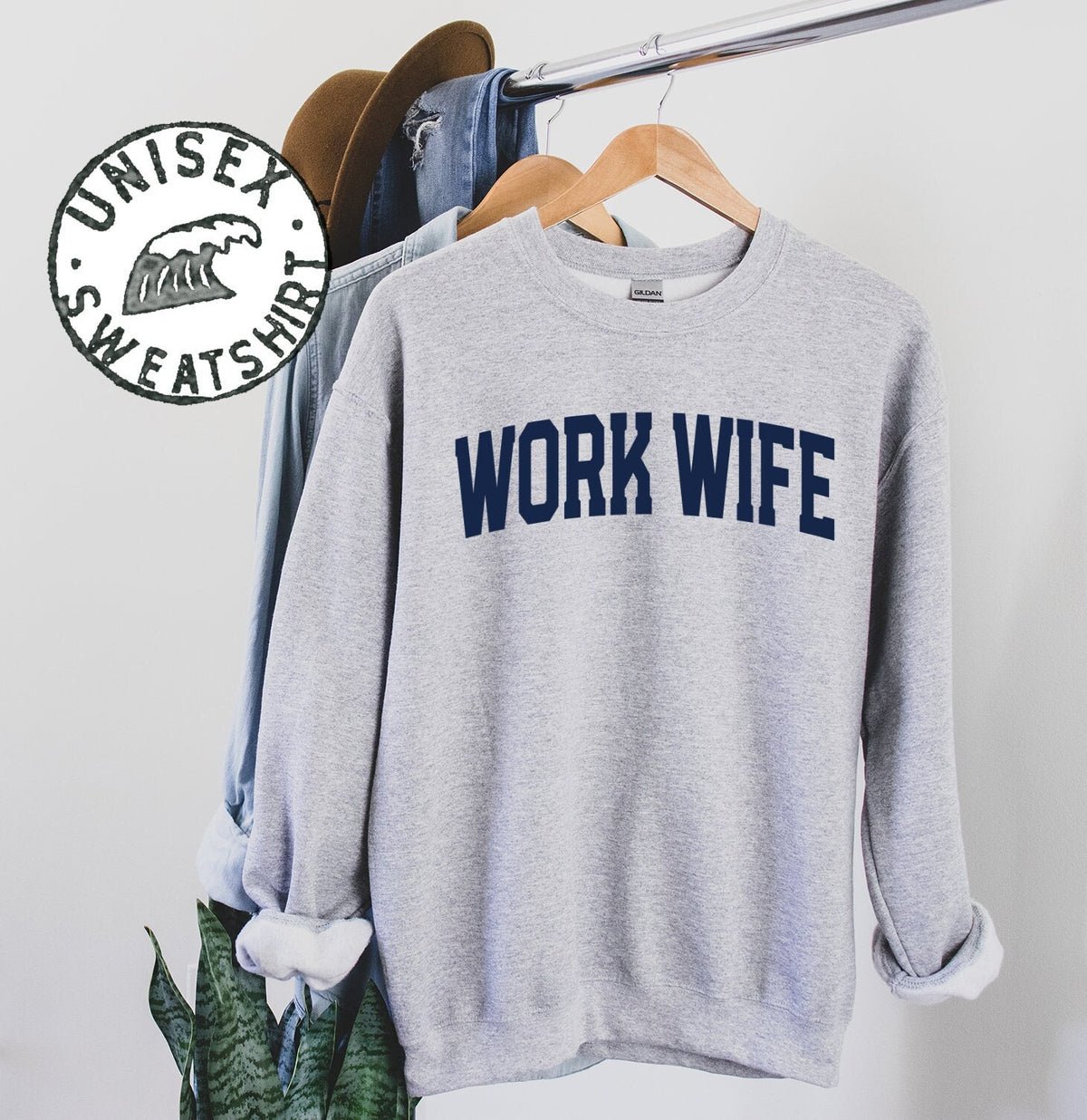 Work Wife Sweatshirt Gifts Funny Sweater Shirt Jumper Men Women Him Her Sweatshirt – Bold Style · Perfect For Daily Wear