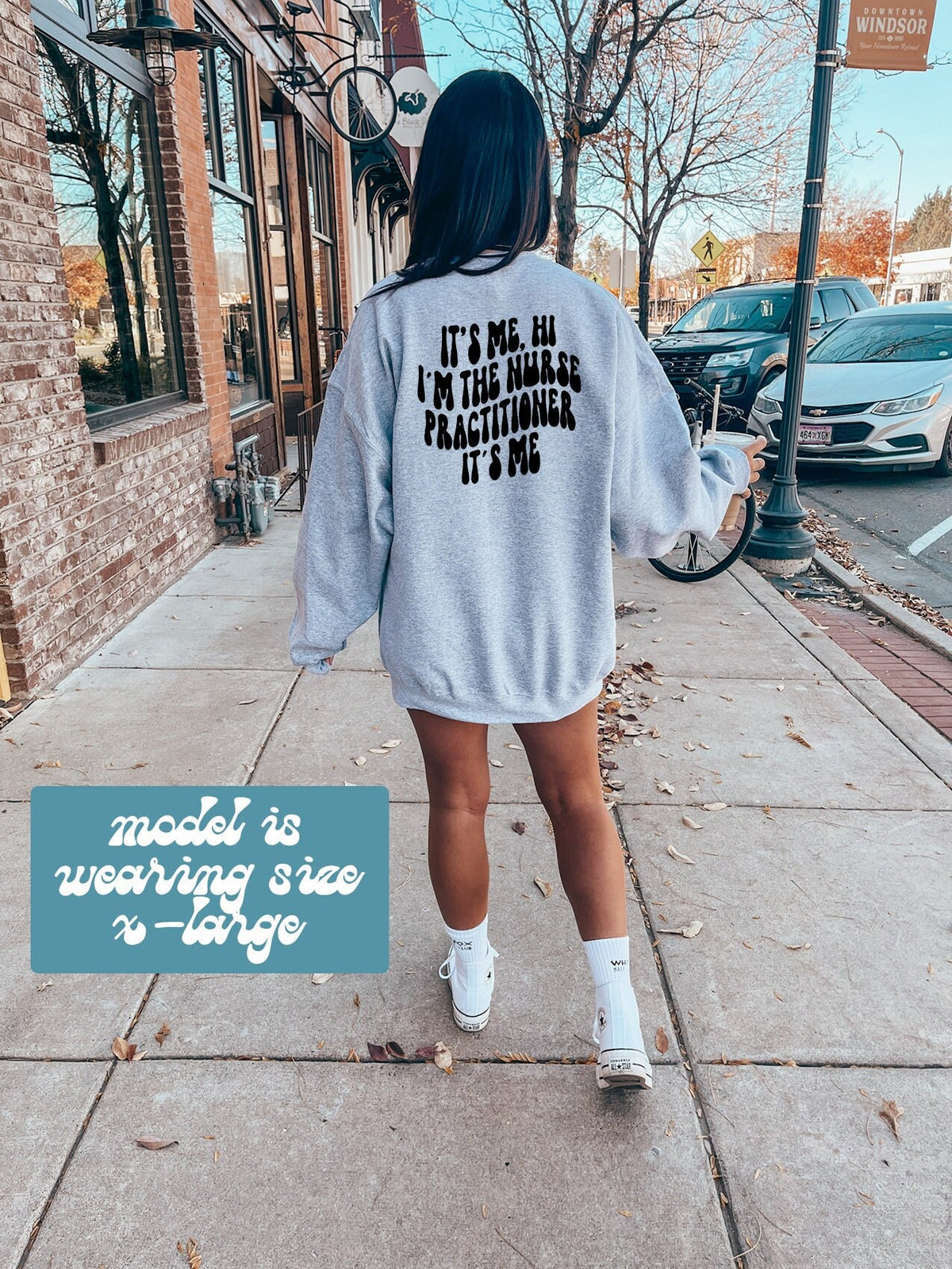 Nurse Practitioner NP Nursing School Student BACK PRINT Sweatshirt Gifts Funny Sweater Shirt Jumper Men Women Him Her Sweatshirt – Aesthetic Look · High-Quality Print