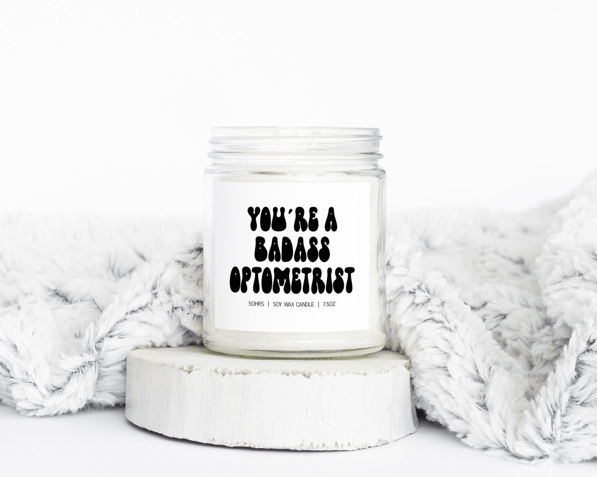 Optometrist Optometry Graduation Gifts Funny Candle Housewarming Soy Wax Scented Decor Graphic Tee – Cozy Vibes · Perfect For Daily Wear