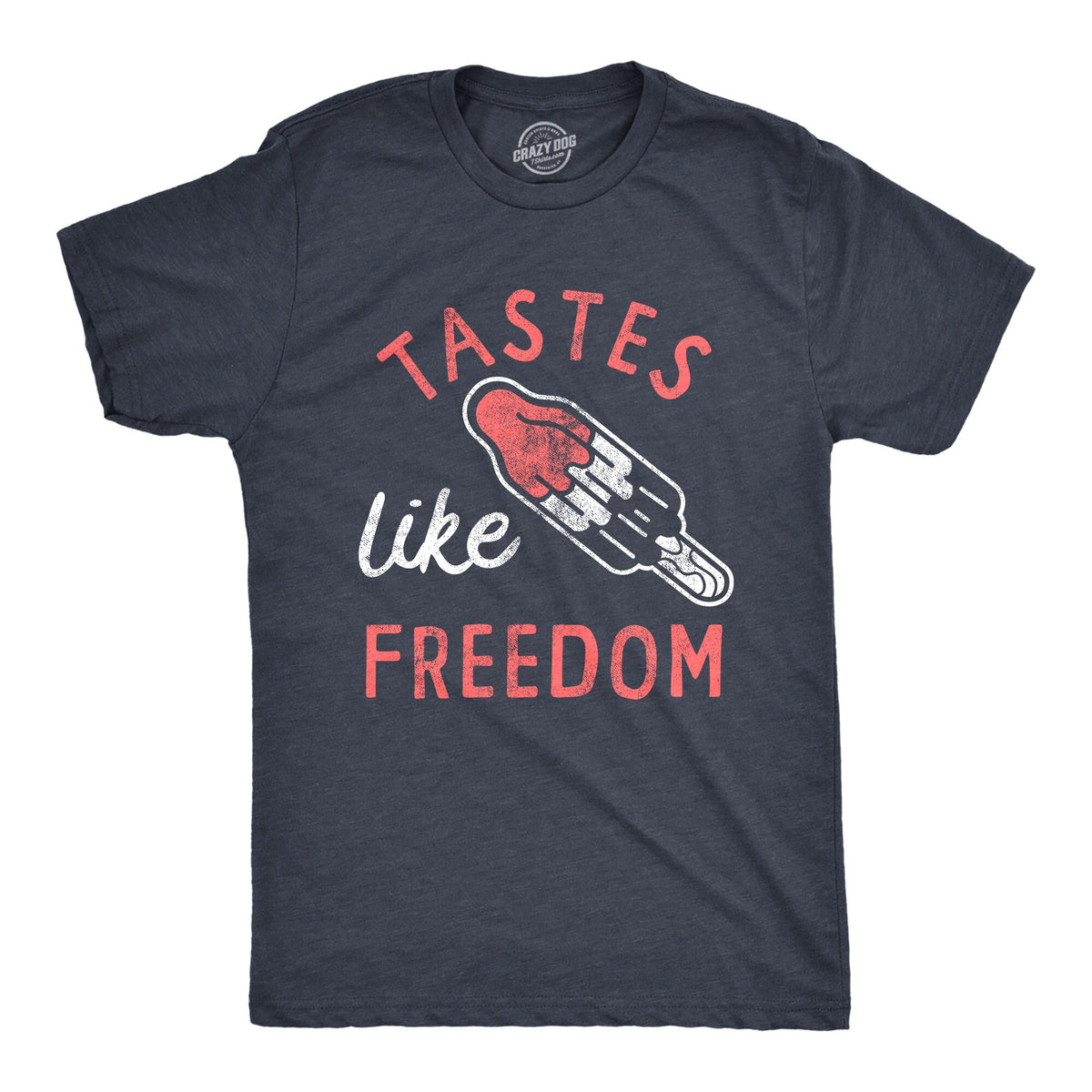 Tastes Like Freedom Rocket Popsicle Popsicle 4th of July Summer BBQ Shirt Fathers Day Gift Inappropriate Shirts Freedom Shirts Graphic Tee – Soft Feel · Great Gift For Fans