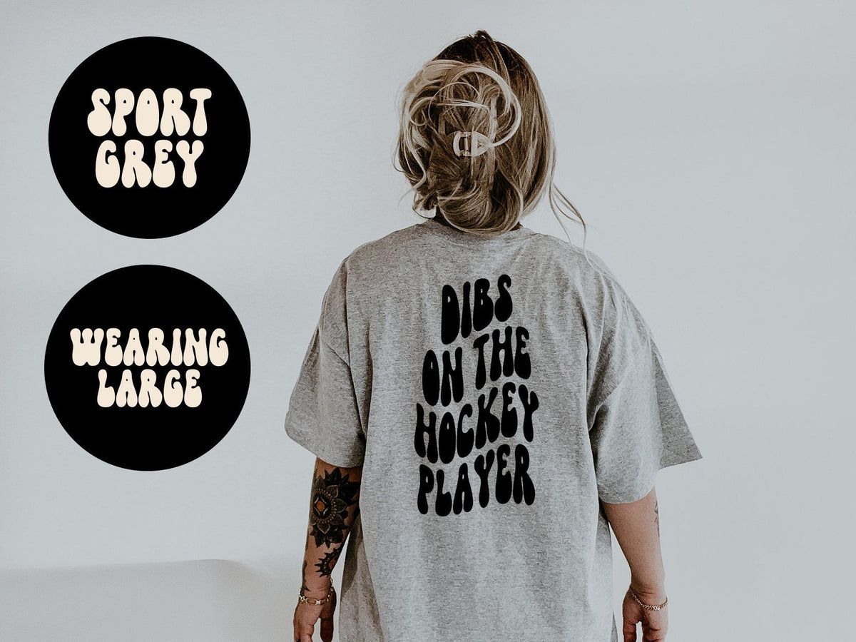 Hockey Player Wife Girlfriend Husband BACK PRINT Shirt Gifts Tshirt Tees TShirt Unisex Funny Graphic Tee – Easygoing Wear · High-Quality Print