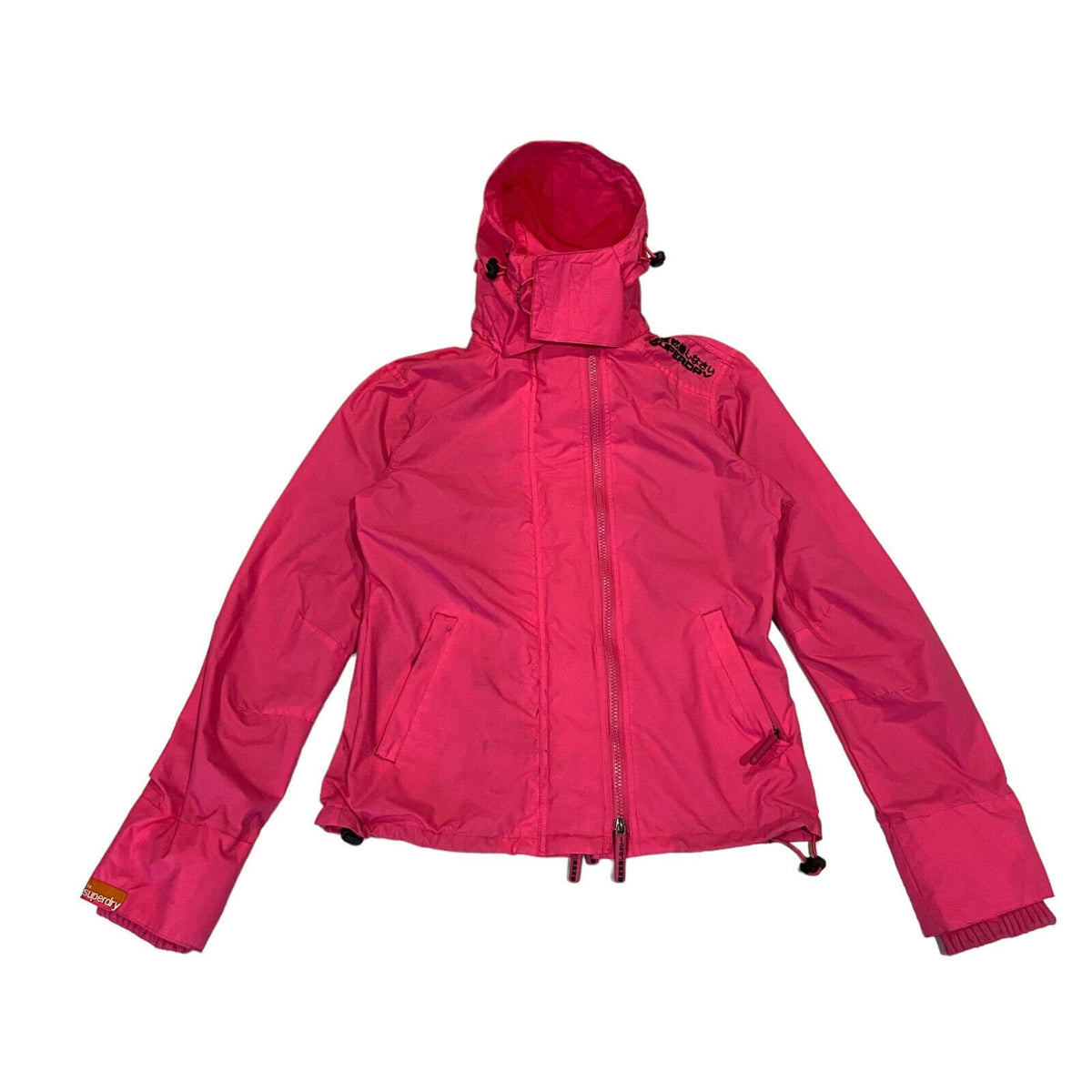 Superdry Women39s Windcheater Rain Jacket Vintage Designer Hood Pink Medium VTG Graphic Tee – Feel-Good Design · Perfect For Daily Wear