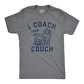 Sarcastic Shirt Football Lovers Gifts Funny Sports Tee Funny Football Shirts I Coach From The Couch Arm Chair Quarterback Sports Shirt Graphic Tee – Aesthetic Look · High-Quality Print