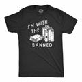 I39m With The Banned Book Lover Gifts Reading Lovers Gifts Funny Reading Tee Reader Gifts Unisex Read Banned Books Graphic Tee – Feel-Good Design · High-Quality Print
