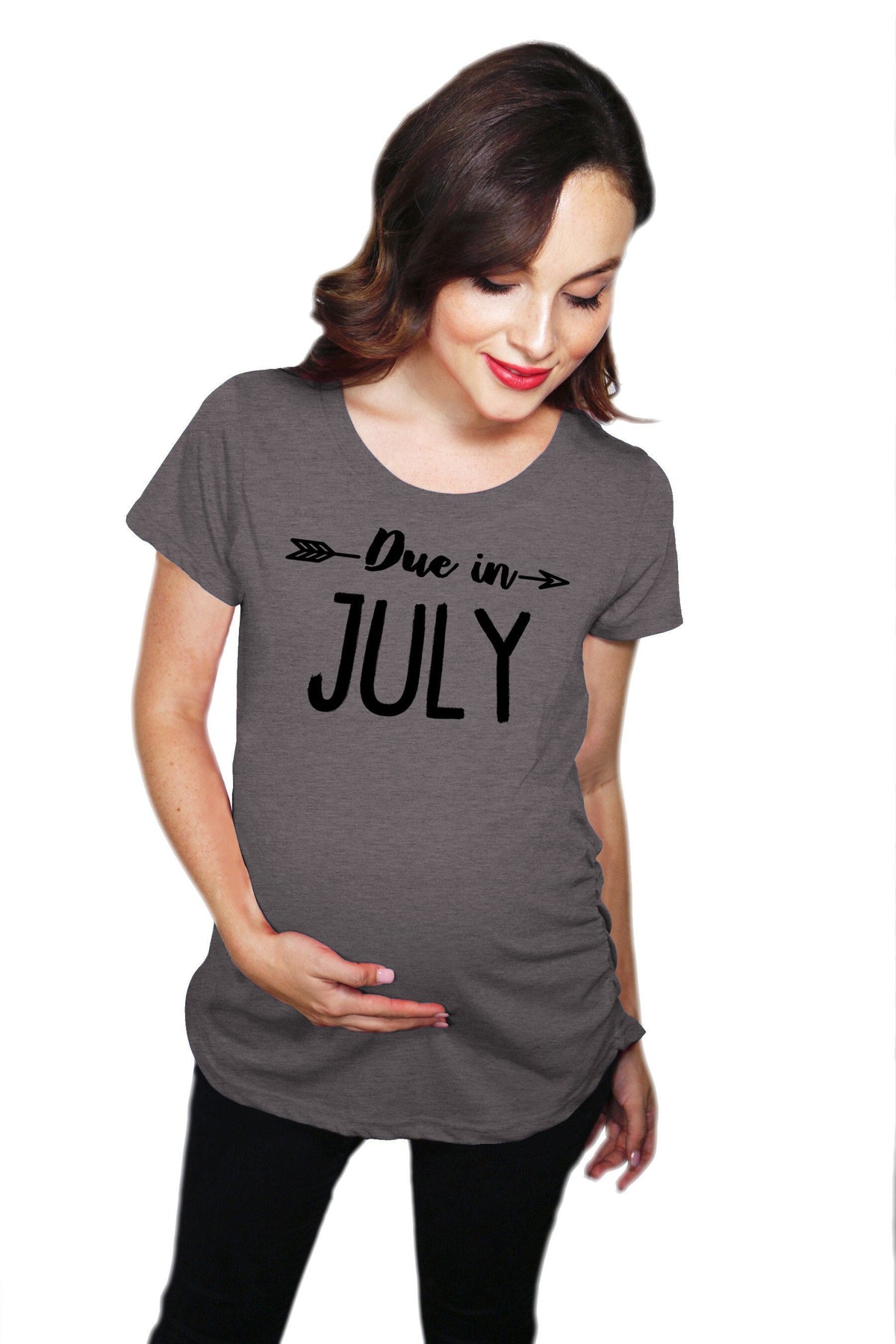 Due In July Maternity Shirt July Baby Shirt Baby Due Date Shirt Funny Maternity Shirt Funny Pregnant Shirt Baby Announcement Shirt Graphic Tee – Feel-Good Design · High-Quality Print