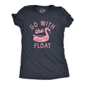 Go Wih The Float Go Wth The Flow Pink Flamingo Shirt Flamingo Top Women Womens Cool Shirt Womens Cute Shirt Summer Shirts Pool Shirt Graphic Tee – Warm & Stylish · Top Pick For Any Outfit